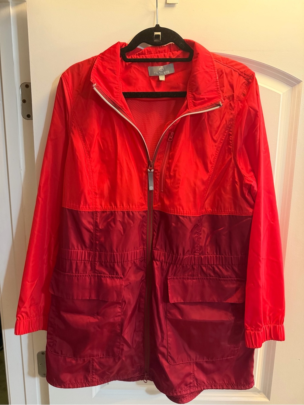 Talbots Two-Tone Red Utility Jacket